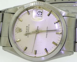 Rolex Oysterdate Precision 6466 SS high fashion 1971 mechanical men ' s watch 4