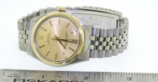 Rolex Oyster Perpetual 1002 high fashion SS/14K gold automatic men ' s watch 5