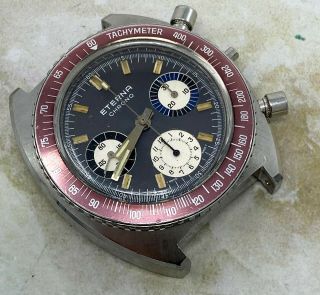 Vintage Eterna Chronograph Wristwatch Valjoux 72 FOR PARTS/REPAIR 3