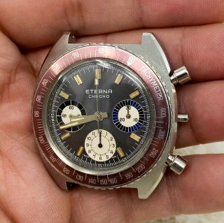 Vintage Eterna Chronograph Wristwatch Valjoux 72 FOR PARTS/REPAIR 7
