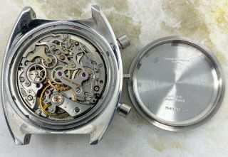 Vintage Eterna Chronograph Wristwatch Valjoux 72 FOR PARTS/REPAIR 9