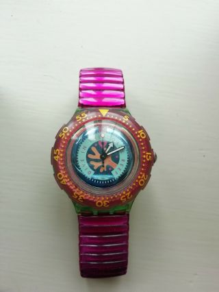 Swatch Watch Dive In The Coral Reef Retro Spares Repairs Parts
