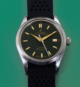 Tudor By Rolex Vintage 1958 Prince Oyster Date Rotor Self Winding Dial