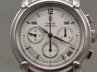 Concord Impresario Triple Date Automatic Chronometer Chronograph Watch