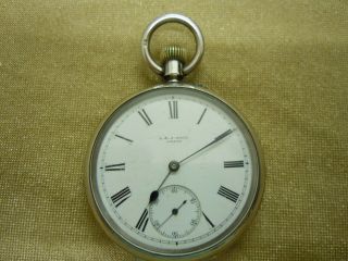 Antique Silver Pocket Watch Chester Hallmark 1895/96 Order.
