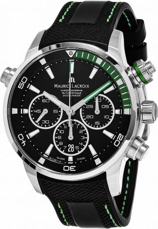Maurice Lacroix Pt6018 - Ss001 - 331 Pontos S 43mm Automatic Chronograph Watch
