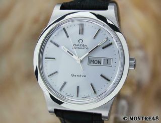 Omega Geneve Swiss Made Automatic Stainless Steel Mens 1970 Vintage Watch O76
