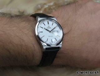 Omega Geneve Swiss Made Automatic Stainless Steel Mens 1970 Vintage Watch O76 6