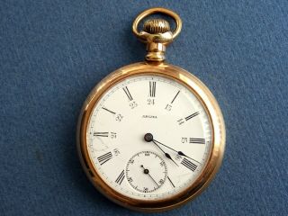 Rare Regina (omega) R/gold Gents Pocket Watch.  W G Maybee Cleaned&working C1906