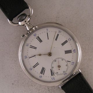 Lovely Silver Case All Serviced Cylindre 1900 French Wrist Watch A,  A,