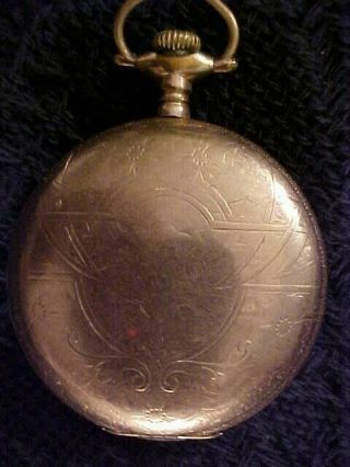Antique American Waltham Watch Co Gold Plated Pocket Watch 20 Years Philadelphia