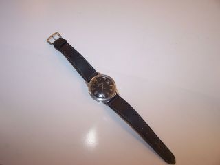 1962 Eterna - Matic Swiss 17 Jewel 1422U Black Arrow Dial Men ' s S/S Watch 5
