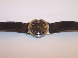 1962 Eterna - Matic Swiss 17 Jewel 1422U Black Arrow Dial Men ' s S/S Watch 6