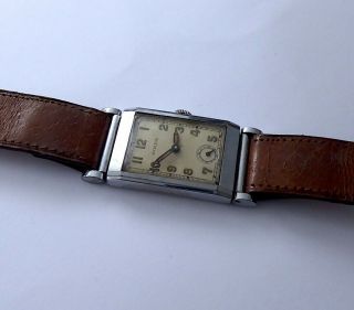ROLEX RARE ART DECO STYLE VINTAGE DRESS WATCH FROM THE 1930S. 5