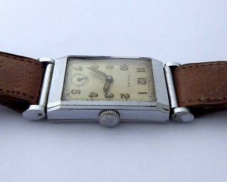 ROLEX RARE ART DECO STYLE VINTAGE DRESS WATCH FROM THE 1930S. 6