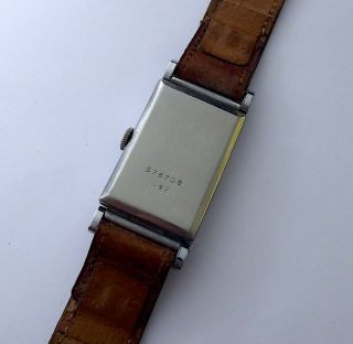 ROLEX RARE ART DECO STYLE VINTAGE DRESS WATCH FROM THE 1930S. 8