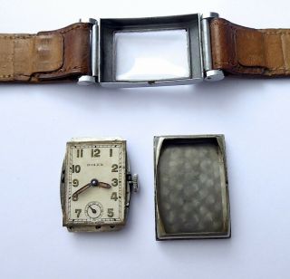 ROLEX RARE ART DECO STYLE VINTAGE DRESS WATCH FROM THE 1930S. 9