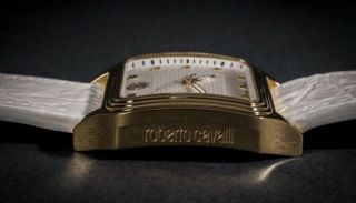 Gold Roberto Cavalli Venom Luxury Women’s Swiss Made Watch White And Gold 5