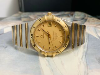 Omega Constellation Chronometer 1120/368 Automatic Mens Watch Full Bar 18k Gold