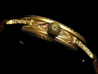 ROLEX Vintage Men ' s Wrist Watch Skeleton Gold Mechanical Mens Wristwatch Swiss 10