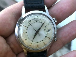 1950s Jaeger Lecoultre Memovox Alarm 37mm Automatic Stainless Dial K814