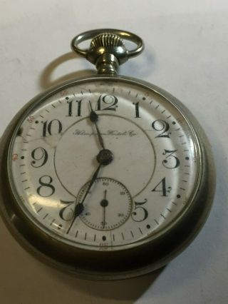 Antique Vintage Hampden Co Pocket Watch 55mm Case John Hancock 21 Jewels
