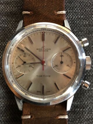 Vintage Breitling Top Time Chronograph Watch Ref.  2002 - 33 Decimal Dial 2