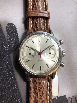 Vintage Breitling Top Time Chronograph Watch Ref.  2002 - 33 Decimal Dial 3
