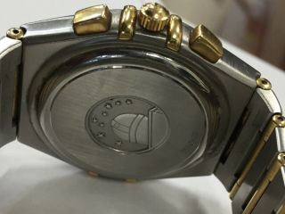 omega constellation gold chronograph watch mens 2