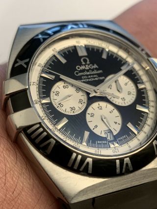 OMEGA CONSTELLATION Double Eagle Chronograph S/S 41mm PANDA DIAL 8