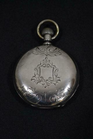 1881 Waltham American Watch Company Coin Silver Key Wind Pocket Watch Read