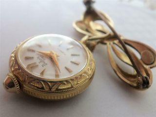 Vintage Dubois 1785 Ladies Fob Pendant Nurse Watch Swiss Made 17 Jewels