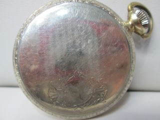 Vintage Rockford 14K Gold Filled Running Pocket Watch 15 Jewels 3