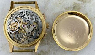 Vintage Breitling Premier Chronograph Wristwatch Ref.  787 18kt Rose Gold NR 10