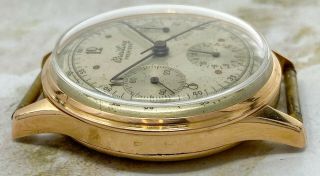 Vintage Breitling Premier Chronograph Wristwatch Ref.  787 18kt Rose Gold NR 4