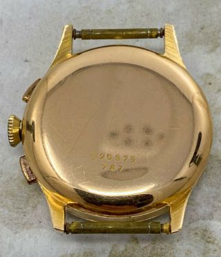 Vintage Breitling Premier Chronograph Wristwatch Ref.  787 18kt Rose Gold NR 9