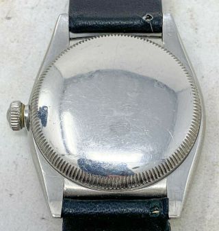 Vintage Rolex Oyster Perpetual Bubbleback Steel Wristwatch Ref.  3372 NR 11