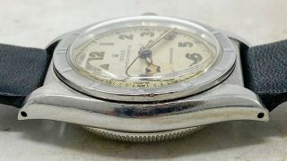 Vintage Rolex Oyster Perpetual Bubbleback Steel Wristwatch Ref.  3372 NR 4