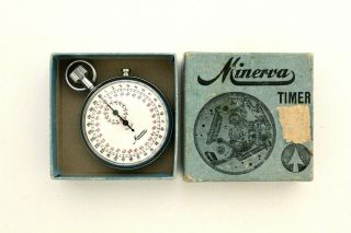 Vintage Minerva Timer No.  136 Stopwatch,  Made In Switzerland, .
