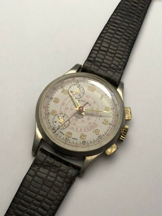 Vintage Endura Swiss Chronograph Men 