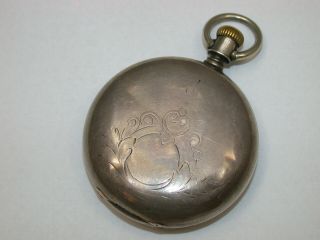 Waltham 18 Size (female Stem) Coin Silver Pocket Watch Case.  30t
