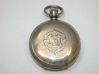 Waltham 18 Size Hunting 4 Ounce Coin Silver Pocket Watch Case.  45t