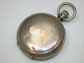 Waltham 18 Size Hunting 4 OUNCE Coin Silver Pocket Watch Case.  45T 2