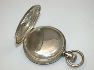 Waltham 18 Size Hunting 4 OUNCE Coin Silver Pocket Watch Case.  45T 8