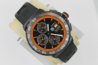 Tag Heuer Black Formula 1 Watch Mens Cau2012.  Ft6038 Automatic Calibre 16 Orange