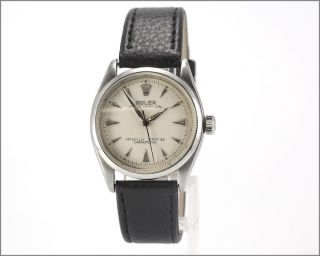 Vintage Rolex Oyster Perpetual 6284 C.  1954 Stainless Steel Watch - Hobnail Dial