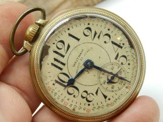 Vintage Antique Pocket Watch Waltham Vanguard 23 Jewel Grade 1623 Railroad Rr