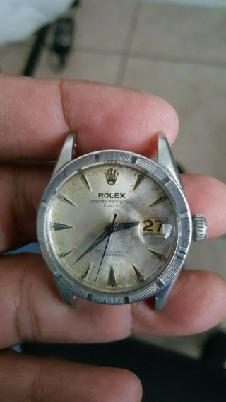 Vintage Rolex Oyster Perpetual Date Ref.  6535 Cal 1030 34mm 1959 For Restoration