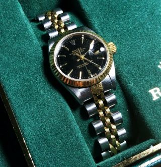 High Class Women ' s ROLEX Oyster Perpetual Date Just 468B Fashion Jewelry no res 2