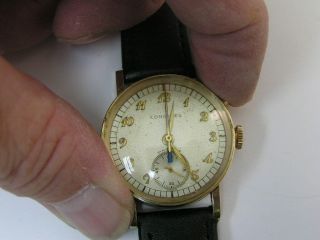 Vintage Longines Fly Back Chronograph Watch Single Pusher Cal 12.  68Z 1947 5
